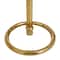 Set of 3 Gold Aluminum Contemporary Candle Holders, 14" x 5" x 5"